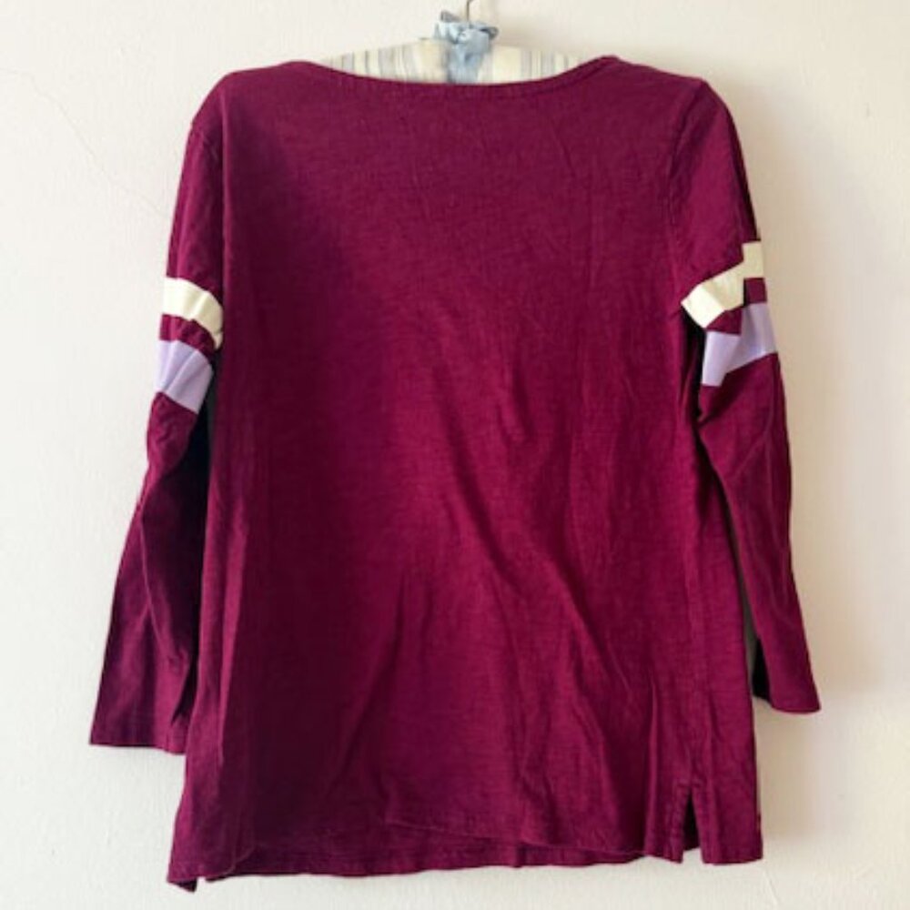 Old Navy Extra Small long-sleeved tee with sleeve stripes — Women's SZ XS - Picture 3 of 4